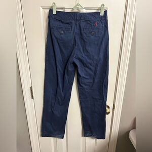 Polo Ralph Lauren Classic Boy’s Navy Pants Chinos Red Pony Size 14